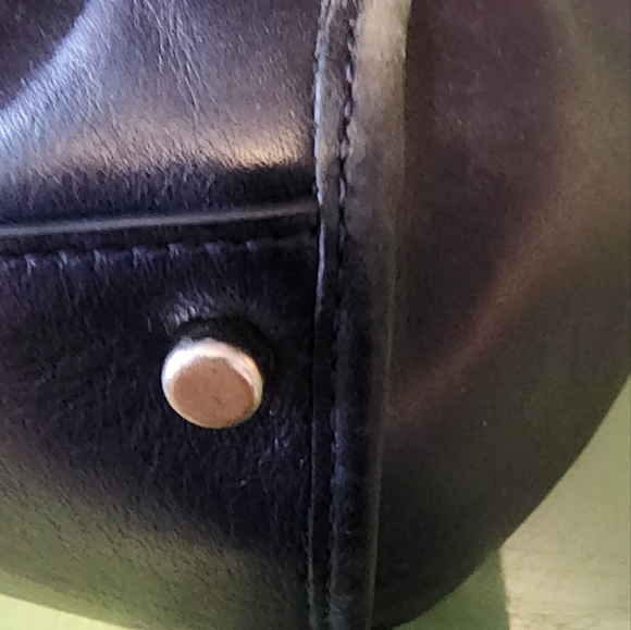 Coach Crosby w/ floral rivets Satchel Black/dk Gray GUC - Picture 11 of 16